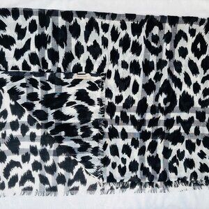 “Burberry London England" Scarf,  special edition black & white pattern, 86x28"